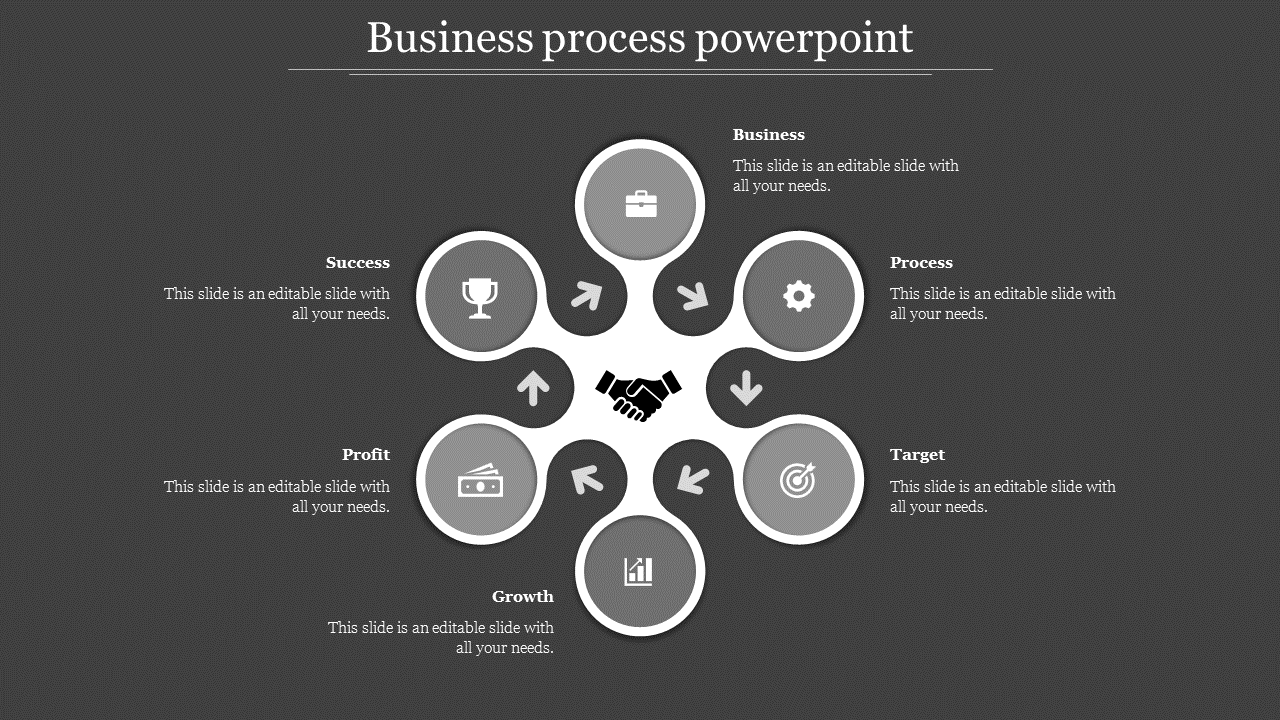 business process powerpoint-Gray